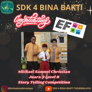 Juara story telling dan coloring SDK 4 Bina Bakti Tasikmalaya English First Tasikmalaya Jawa Barat